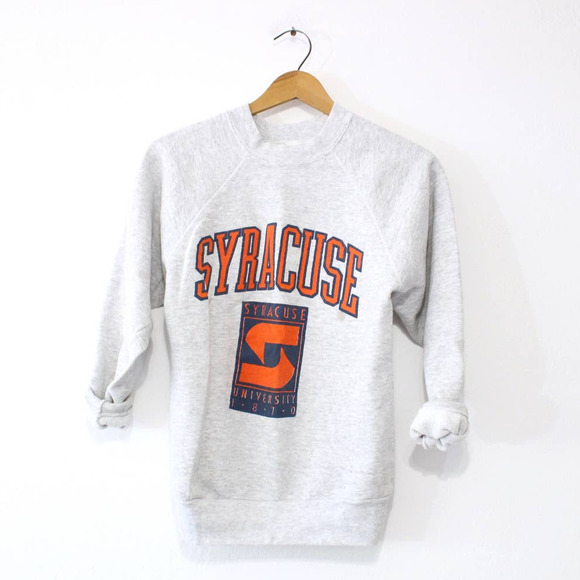 Vintage Syracuse University Orangemen Sweatshirt Small - Picture 1 of 5
